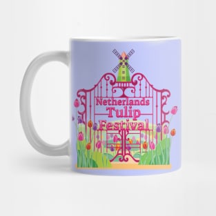 Tulip Festival Windmill Gates Mug